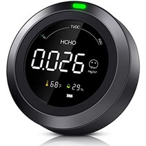 Therm La Mode 공기질 모니터 HCHO TVOC 온도 및 습도 포름알데히드 테스터용 공기질 측정기 LCD 화면 내장 충전식 배터리 포름알데히드 모니터 -31031, 이산화탄소-pth-5
