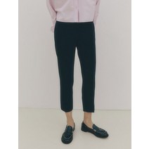 LEBEIGE Twill 슬림 스트레이트 팬츠 네이비