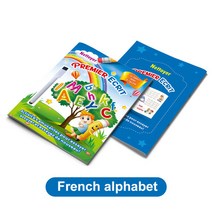 어린이 영어 재사용 카피북 유아 숫자카피북 홈스쿨 워크북, French alphabet