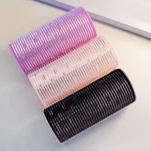 셀프 파마 앞머리 정수리 뿌리 볼륨 펌 롤 구르프 헤어롤, 2. 초대형 (120x50), 블랙, 1개