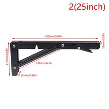 RV 부품 Campervan 접이식 브래킷 테이블 선반 모터 홈 캐러밴 액세서리, 25inch