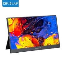 초박형 휴대용 모니터 15.6 인치 1920x1080P FHD IPS HDR 스위치 PS5 삼성 덱스 화웨이 EMUI 맥북 프로 확장 화면, ZP156