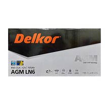 델코 AGM105L LN6 105Ah 쏠라티 에쿠스 EQ900 G90 K9 BMW7 아우디A8 벤츠 S500 차량용 AGM배터리 agm105, 공구대여/폐밧데리반납, 1개