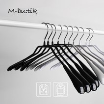 엠부띠끄 정장 코트용 상의 논슬립 옷걸이 M_42L 10개입, 화이트10개입