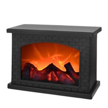 CODE99 불멍무드등 LED 모닥불 벽난로 불멍조명 집들이선물, 벽난로 불멍무드등