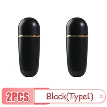 페이스 롤러 니들 페이스롤러 미니 v라인 괄사 오일 흡수 화산석 메이크업 t-존 오일, 2pcs 블랙 1, 1개