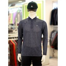 그린조이 세이브존03 남성 골프 봄 프린트 헨리넥 카라 티셔츠 GP22KL21M