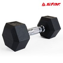 [star] 고무 육각 아령 1~10kg 육각덤벨 6각 강철파이프, 3kg, 1개