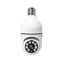 무선 전구형 간편 실내 홈캠 베이캠 CCTV 설치 360도 회전 매장 사무실 창고, 고급형(조명기능) + 64GB 메모리