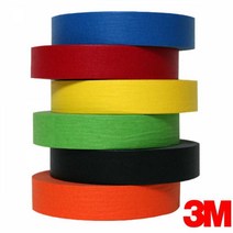 칼라레이스테잎 마스킹테이프 칼라 종이 24mm x 40M 6색 택1 칼라테이프