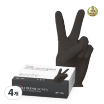 라이브잇 키친아트 니트릴 PVC 합성장갑 다목적용, 36개, 소(S), 블랙