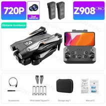호이스트 리모컨 무선 원격 제어 송신 수신기 스위치 산업용 Z908 프로 미니 드론 4k 프로페셔널 헬리콥터, 11 Black 720P 2B