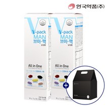 [안국약품] 브이팩 V-PACK 하루한포데일리 남성용 60포 (2개월분), 90g, 2개
