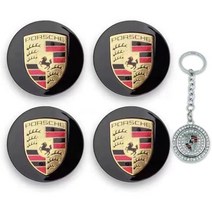 [정품] 자동차 휠 센터 캡 커버용 정품 교체품 4개 2.56인치/65mm 블랙 1488928, 65 Black.2