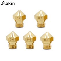 Aokin MK10 압출기 3D 프린터 Makerbot 2 0.2mm 0.3 0.4 0.6 0.8 10 3D 부품, 0.8 mm