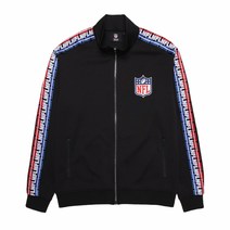 NFL F201MTJ101 엔에프엘 테이핑 트랙 자켓 BLACK