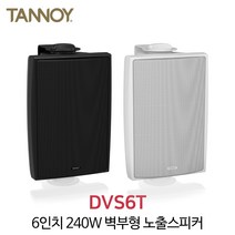 탄노이 DVS6T 240W 6인치 방수형 트랜스내장 스피커, 화이트