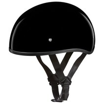 Daytona Helmets 하프 스컬 캡 오토바이 헬멧 DOT 승인 고광택 블랙 3XS USA 미국, Hi-Gloss Black