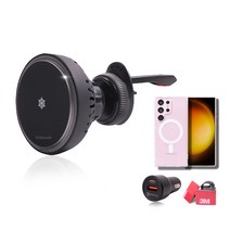 크랩슨 쿨러링 맥세이프 차량용 고속무선충전 휴대폰 거치대 갤럭시S23 맥세이프 케이스 팩, 크랩슨 쿨러링 갤럭시S23 Ultra맥세이프 케이스