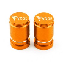 휠캡스티커 Wheel Tire Valve Caps Airtight Cover For Voge 500DS 300AC 300R ER10 SR4 350 AC DS, 06 Orange