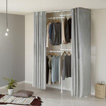 왕자행거 왕자 화이트드레스룸3P_멜란지그레이_863_행거, 단일옵션