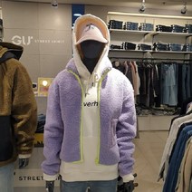 GU# 스위브 코듀로이포켓 크롭집업