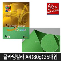 삼원특수지 칼라복사지 플라잉칼라80g (25매입) 40종 모음(선택구매), P-29(초록색)