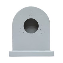 싸드 CCTV 전용 벽부형 돔브라켓 WM-200 흰색 검정 회색, WM-200(회색), 1개