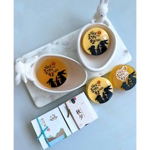 [예약할인}추석선물 보름달 달토끼비누 수제비누세트 명절선물세트, 1구, 투명