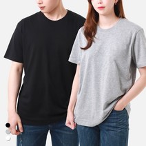 무지티센터 소프트 라운드 티셔츠 화이트 그레이 블랙 반팔