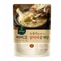 CJ더마켓 한방 초복 중복 말복 비비고 누룽지닭다리삼계탕 닭 백숙 요리 몸보신 보양식 600G, 28개