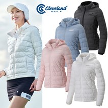 클리브랜드골프 클리브랜드골프 스트레치 가로퀼팅 후드 여성 패딩 골프 자켓/골프바람막이/골프웨어_CGKWJK150a