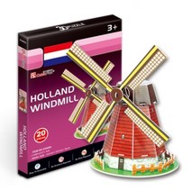 큐빅펀 세계유명건축물 입체퍼즐 네덜란드풍차 미니