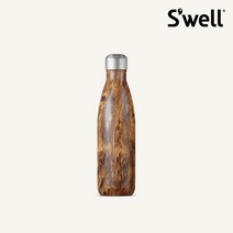 스웰 보온보냉 스텐 텀블러 500ml 보틀, 티크우드
