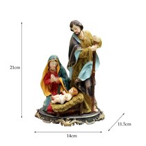교회소품 장식품 동상 출생 장면 세트 아기 예수 관리자 크리스마스 침대 인형 미니어처, 열 다섯, 협력사