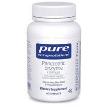 Pure Encapsulations Pancreatic Enzyme Formula 퓨어 인캡슐레이션 췌장 효소제 포뮬라 60캡슐, 1개, 상세참조