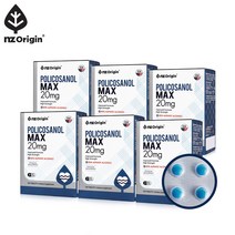 [6통] 엔젯오리진 폴리코사놀 맥스 20mg (총12개월분), 6개, 60정