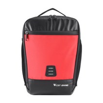 대리기사 전기 자전거 서쪽 자전거 자전거 앞 프레임 가방 다기능 대용량 스쿠터 헤드 가방 방수 사이클링 액세서리, 빨간색