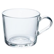 강화유리 투명 머그컵 240ml 1P