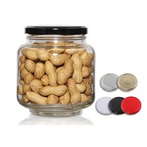 [철마개]유리병 고추장병 원형고추장1Kg(A)(89파이), 실버, 1개