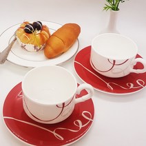 행남자기 본차이나 위즐 커피세트4p