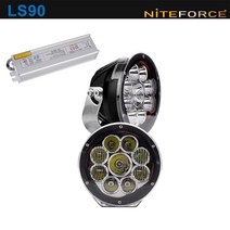 NITE FORCE LS90 90W 300미터 8100루멘 집중+확산 /야간조명/작업등/투광등, A세트(본체+SMPS)
