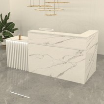 인포메이션 데스크 템바보드 프런트 데스크 리셉션, 대리석 디자인 (왼쪽)