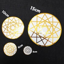 15cm 히란야 파워 황금박 스티커, 단품