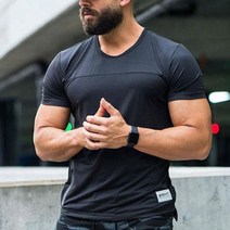 남성 트레이닝 반팔티셔츠 슬림핏 반팔 3컬러