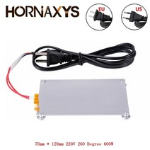 600W 난방 납땜 칩 직사각형 알루미늄 Desoldering BGA led 램프 역 PTC 분할 격판 덮개 LED 제거제 220V 2, 600W US Plug