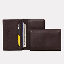 [당일출고] MATT 마뜨 베지터블(vegetable)소가죽 슬림 명함지갑(다크브라운)w16434