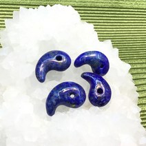 천연석 라피스라줄리 청금석 9월 탄생석 곡옥 H10mm W17mm