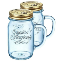 보르미올리 콰드로 드링크 머그 세트 450ml, 블루, 6개입, 6개