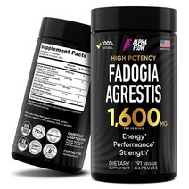 Alpha Flow Fadogia Agrestis 남성 및 여성용 보충제 - Fadogia Agrestis Tongkat Ali 추출물 및 Sarpagandha와 천연 혼합 -